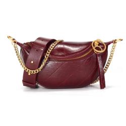 New Arrival Luxury Genuine Leather Women Waist Fanny Belt Packs Multicolor Chest Shoulder Crossbody Bags