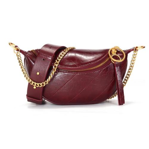 New Arrival Luxury Genuine Leather Women Waist Fanny Belt Packs Multicolor Chest Shoulder Crossbody Bags