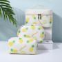 Large Capacity PU Printing Makeup Washing Cleaning Storage Bag Custom Made Travel Cosmetic Bags Set