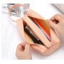 KBW539 Creative Double Layer Handheld Pencil Bag Simple Oxford Cloth Double Zip Pencil Bag High Quality Stationery Bag