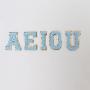 RTS Factory Wholesale DIY Custom Embroidered Patches Best Gifts Sticker Letter Patches Alphabet Chenille Patches