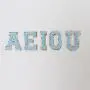 RTS Factory Wholesale DIY Custom Embroidered Patches Best Gifts Sticker Letter Patches Alphabet Chenille Patches