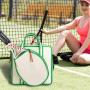 ZWY174 Daily Fitness Tennis Badminton Shoulder Bag Canvas Portable Lightweight Racket Storage Bag Men Women Sports Crossbody Bag