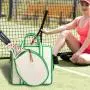 ZWY174 Daily Fitness Tennis Badminton Shoulder Bag Canvas Portable Lightweight Racket Storage Bag Men Women Sports Crossbody Bag