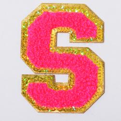 Custom High Quality Stock Low MOQ Sticker Designer Embroidered Letter Patches