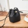 Women's Lychee Pattern Bucket-Shaped Shoulder Bag 2024 Summer Autumn Korean Version New Cross Body Small Bag Shoulder Bag
