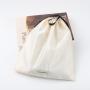 Custom Woven Label Sewning Logo Printed Hair Drawstring Satin Pouch Silk Dust Bag Satin Gift Bags