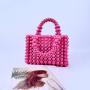 Wholesale Luxury Ladies Evening Handbags Pearl Beaded Tote Bags Girls Wedding Party Pearl Basket Bag Clutch Purse