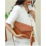 Wholesale Vintage Bags for Women Soft Leather Crossbody Shoulder Purses Messenger Handbags Ladies Shoulder Tassel Bag