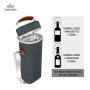 Outdoor Wine Cooler Bag Waterproof Leak-proof 5 mm EPE Foam Portable Wine Gift Tote Carrier for Travel Wine Tasting