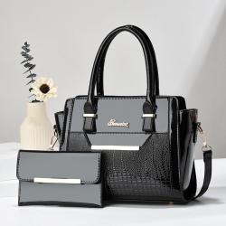 Women's tote bag 2024 new large capacity handbag for ladies bright leather women's handbag new design casual shoulder bags
