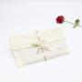 Customized Natural Color Muslin Cotton Envelope Pouch Underwear Cloth Packaging Canvas Garment Envelope Dust Bag