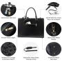 2023 LOVEVOOK Large Capacity black printing Computer shoulder Bag 15.6in travel business laptop Briefcase women laptop tote bags
