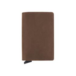 Wholesale metal card holder wallet aluminium pop up wallet rfid genuine leather metal card holder