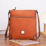 2024 New Vintage Women's Shoulder Bags Lychee Grain Texture Crossbody Bags Women's Leather Bag With Zipper Pocket