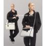 LOVEVOOK classic elegant 15.6 Vintage Leather Tote Bag for ladies office computer Briefcase large shoulder women laptop handbags