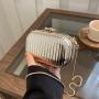 2024 Fashion Bags New Shiny Acrylic Chain Bag One Shoulder Mini Headphone Bag For Women