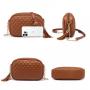 LOVEVOOK 2023 New Quilted Vegan Leather Cross Body Bag with Tassel for Ladies Luxury Diamond Women Shoulder Crossbody Purses