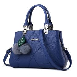 2024 Fashion Wholesale Ladies PU Hand Bags Leather Trending Bags Women's Handbags With Hair Ball