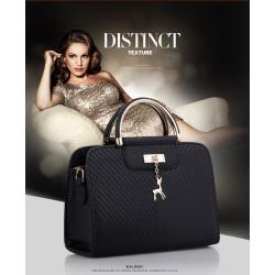 2023 New Fashion Women's Bag Korean Version Fresh PU Lock Buckle One Shoulder Crossbody Bag Fashion Lady Bag