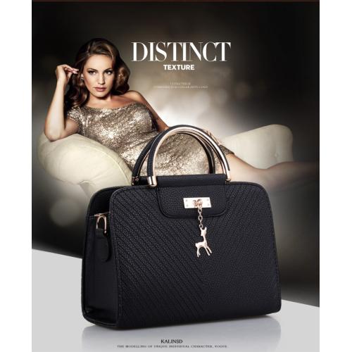 2023 New Fashion Women's Bag Korean Version Fresh PU Lock Buckle One Shoulder Crossbody Bag Fashion Lady Bag