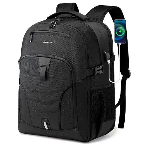 LOVEVOOK fashion TSA Large Travel Backpack for Men 17 inch Carry On Computer Rucksack school Traveling work Laptop Backpacks