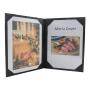 Hotel & Restaurant Supplies Luxury Leather Wine Bar Menu Folder A4 Menu Cover With Custom Logo