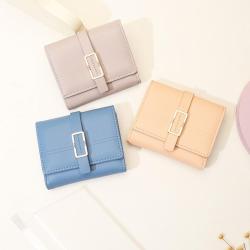 ZWY270 Wholesale Fashion PU Leather Short Ladies Wallet Waterproof Folding Money Clip Daily Shopping Student Compact Card Case