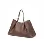 Luxury Custom Bag With Logo Vegan Leather Ladies Handbag Large Size Tote Bag For Women