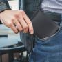 Wholesale Men's Leather Wallet With Coin Pocket Flip Up ID Window RFID Blocking Slim Bifold Credit Card Front Pocket Wallet