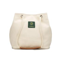 Canvas  Simple Korean Version Bucket Shoulder Striped Crossbody Bag Women'S Production Source