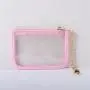Keymay New Design RTS Fast Shipping 10 Colors Waterproof Pvc Clear Card Holder Fashion Wallets Keychains Pvc Coin Purse