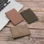 Genuine Leather Minimalist Classic Men Wallet Embossed RFID Bifold Leather Wallet For Men