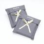 Flexography Custom Logo Printed Canvas Envelope Gift Packaging Bag Luxury Cotton Muslin Dust Envelope Pouch For Shoe Handbag
