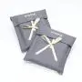 Flexography Custom Logo Printed Canvas Envelope Gift Packaging Bag Luxury Cotton Muslin Dust Envelope Pouch For Shoe Handbag