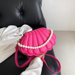2024 Bag for Women Fashion Female Summer Shoulder Bag Popular Pearl Handbag Chain Crossbody Shell Bag