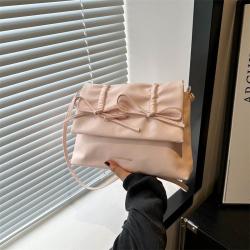 Ballet wind bow underarm bag female 2024 new large-capacity shoulder crossbody bag trend fashion tote bags for women