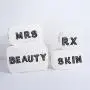 Keymay New Arrival RTS Stock DIY Personalized Chenille Patches Canvas Zipper Pouch Cosmetic Bag Organizer Makeup Bag Canvas
