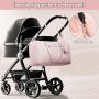LOVEVOOK 5 in1 Diaper Tote Travel Bags 5pcs High Quality Mommy Weekender Duffel Bags Ladies Overnight Bag For Women