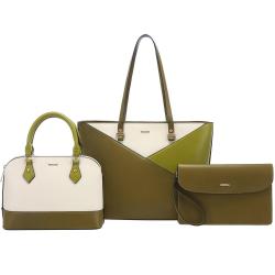LOVEVOOK 2021 luxury customized clutches 3 pieces lady crossbody handbags fashion purses and handbags sets for woman