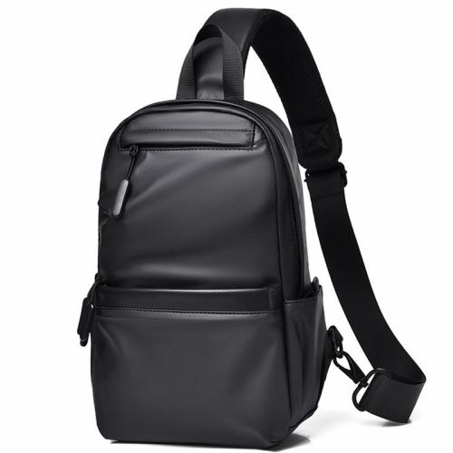 KBW158 2023 New Men Chest Bag Trendy Casual Splash-proof Multifunctional Crossbody Sport Chest Bag PU Traveling Bag