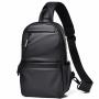 KBW158 2023 New Men Chest Bag Trendy Casual Splash-proof Multifunctional Crossbody Sport Chest Bag PU Traveling Bag