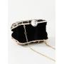 New design metal flower rhinestone bag ladies evening dinner clutch bag for wedding golden evening party bridal handbags