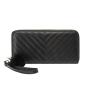 Women's Long Wallet 2024 New Multi Card Position Korean Double Zipper Clutch V Embroidery Hairball Female Wallet
