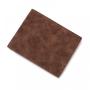HF047 CUIKCA Slim Wallet Men Leather Short Wallet For Men Nubuck Leather Zipper Coin Purse Business Bank ID Credit Card Holders