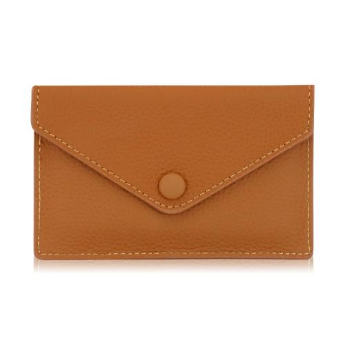 Luxury Colorful Coin Purse Pu Leather Credit Name Card Passport Holder Wallet with Buckle Leather Mini Business Card Holder