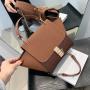 New Fashion Korean Version Messenger Bag Chain Atmospheric Portable Wing Bag Women's Zipper Square Bag With Lock