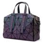 Lovevook 2021 New famous designer Geometric luminous shoulder bags lady fashion pu leather reflective handbags women