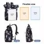 LOVEVOOK 2022 waterproof rolltop backpack 17.3  rose laptop compartment large university students women travel Laptop backpacks