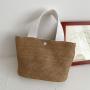 New style Internet celebrity summer beach vacation fashion woven bag, retro handbag, straw woven bag for women